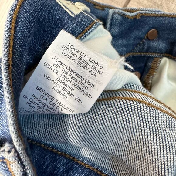 Madewell Button Up Jeans WMNS 27 Mid Rise Skinny Ripped Hem Slim Fit Urban - Picture 4 of 7